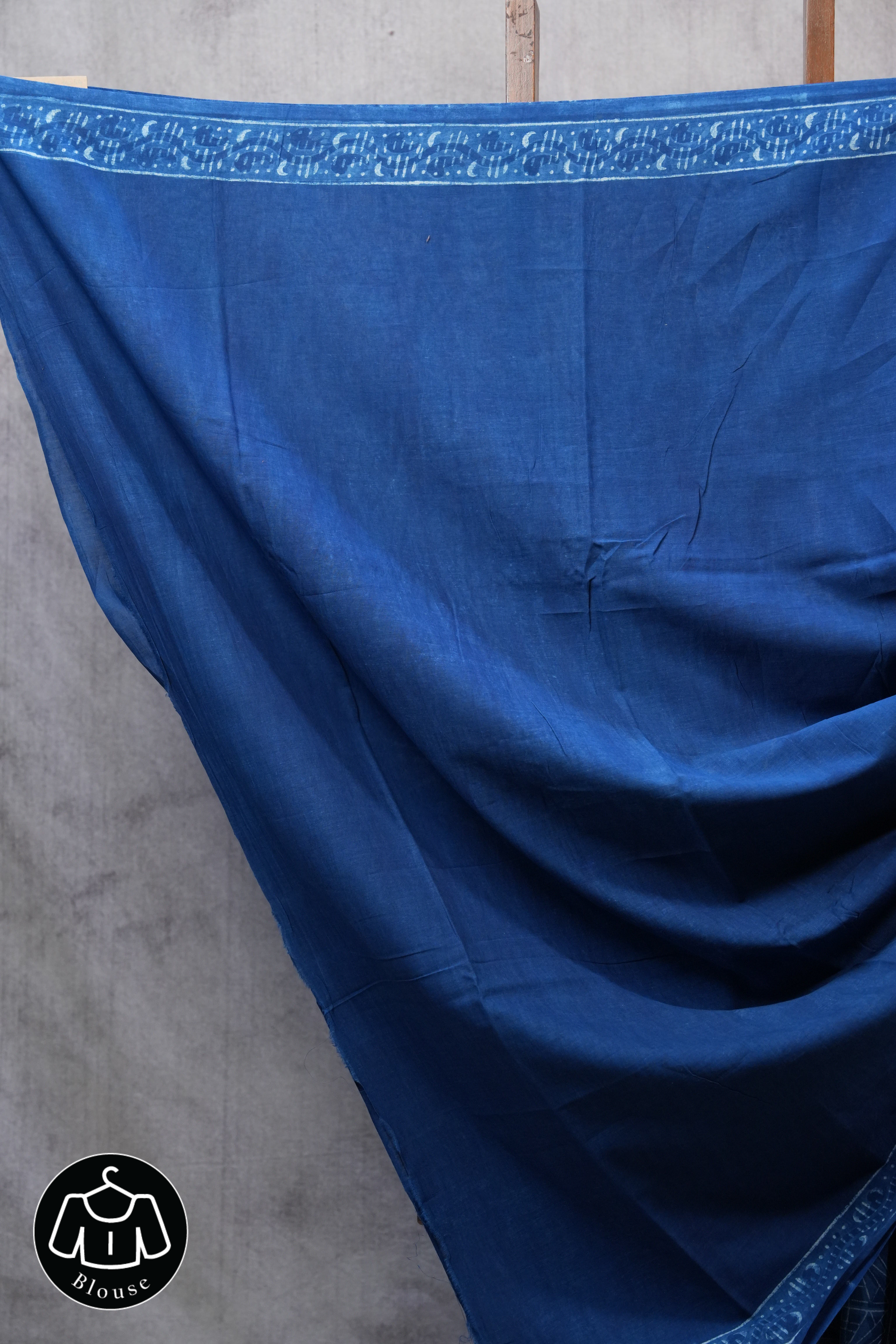 Blue HBP Cotton Saree - SRBCS2444