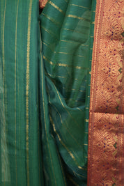 Green Chanderi Tissue Silk Saree - SRGCTS364