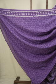 Purple HBP Cotton Saree - SRPCS3710