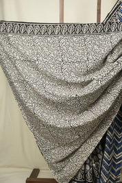 Grey HBP Cotton Saree - SRGCS3573