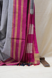Two Tone Purple Cotton Ilkal Saree  - SRPCIS581