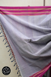Two Tone Purple Cotton Ilkal Saree  - SRPCIS581