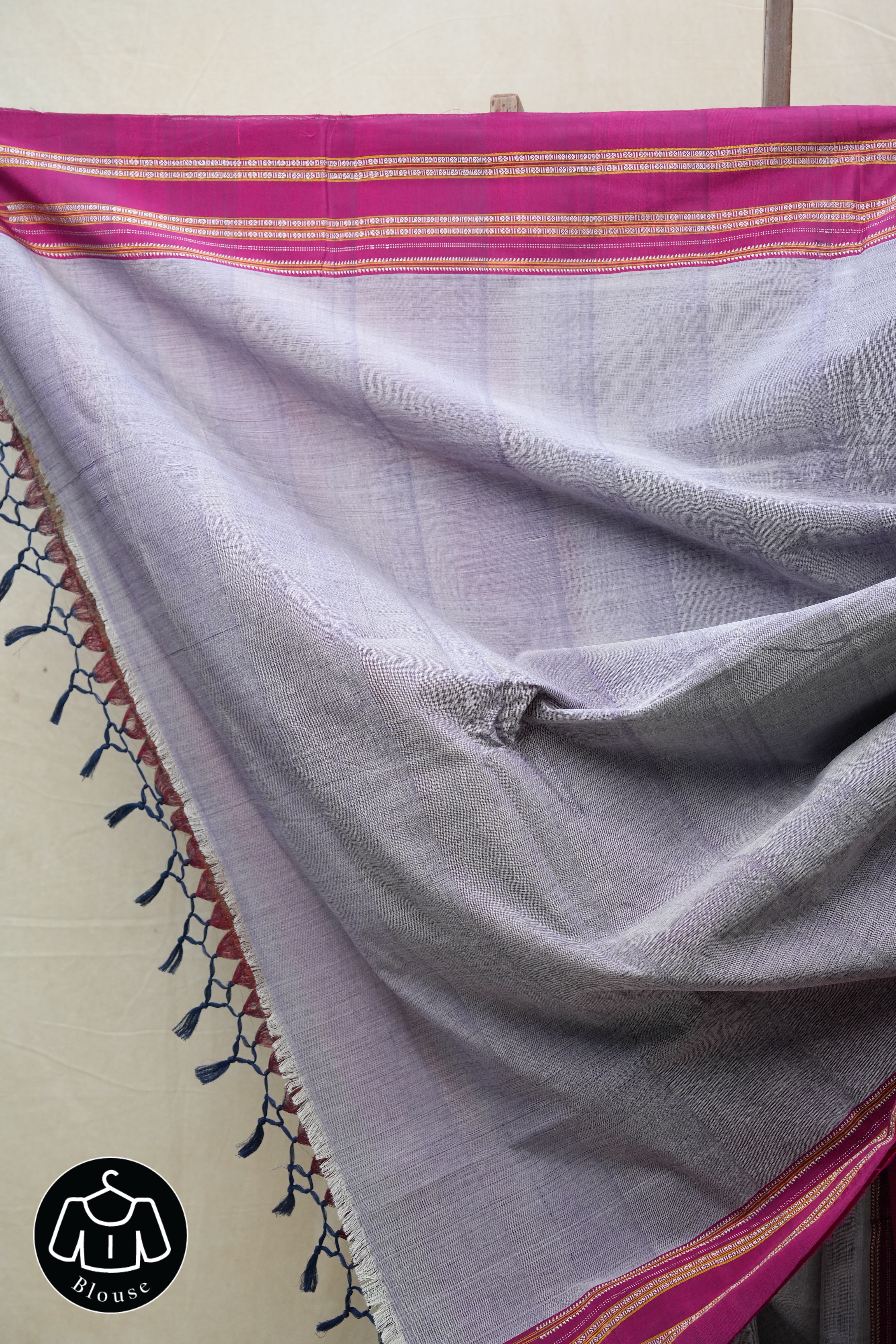 Two Tone Purple Cotton Ilkal Saree  - SRPCIS581