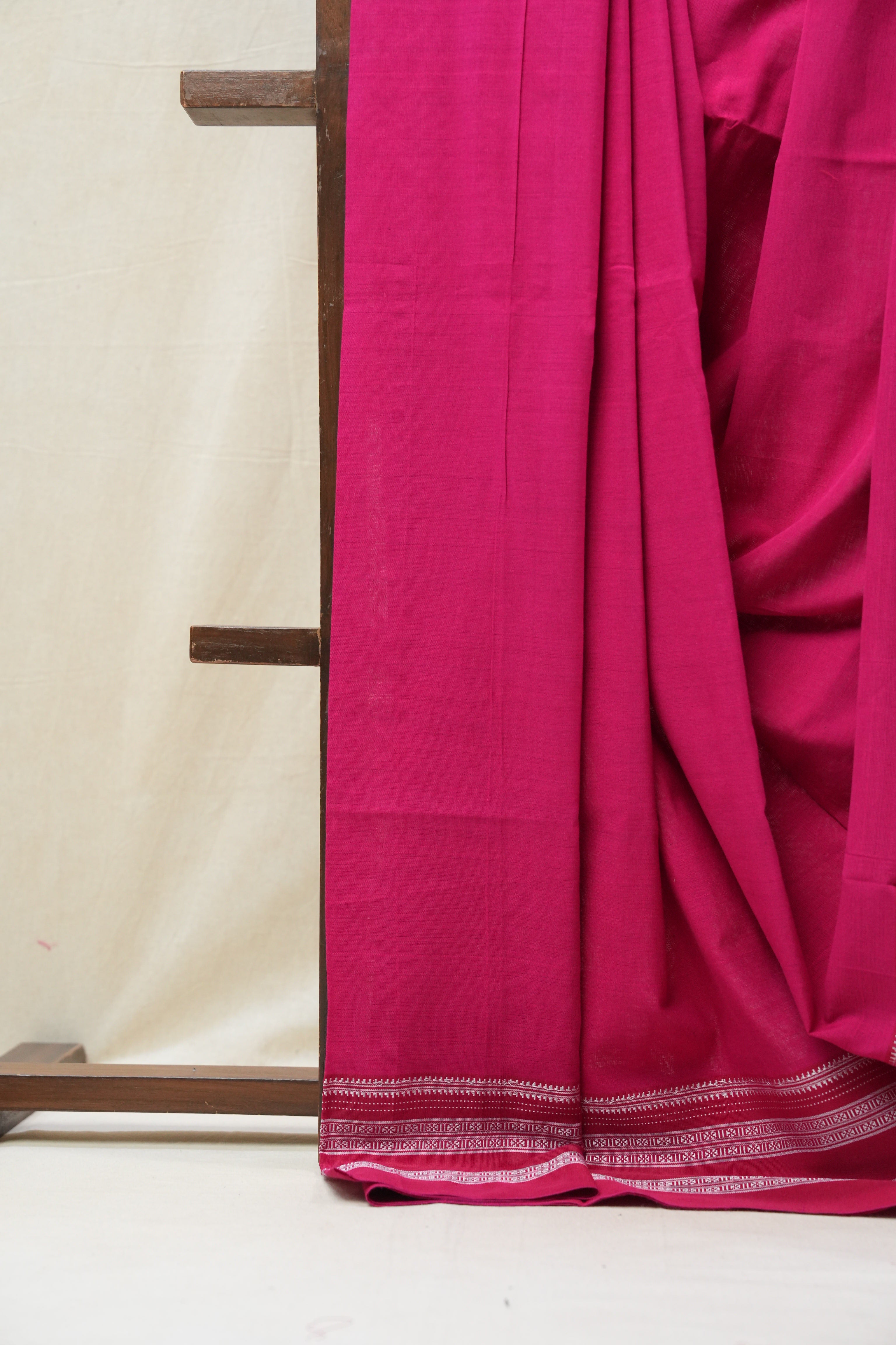 Rani Pink Cotton Ilkal Saree  - SRRPCIS574
