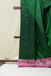 Green Banarasi Silk Saree - SRGBSS718