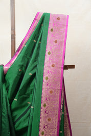Green Banarasi Silk Saree - SRGBSS718