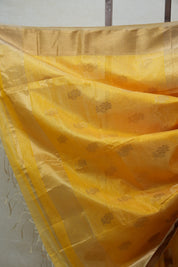 Yellow Maheshwari Tissue Saree - SRYMTS461