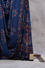 Blue HBP Cotton Saree - SRBCS2504