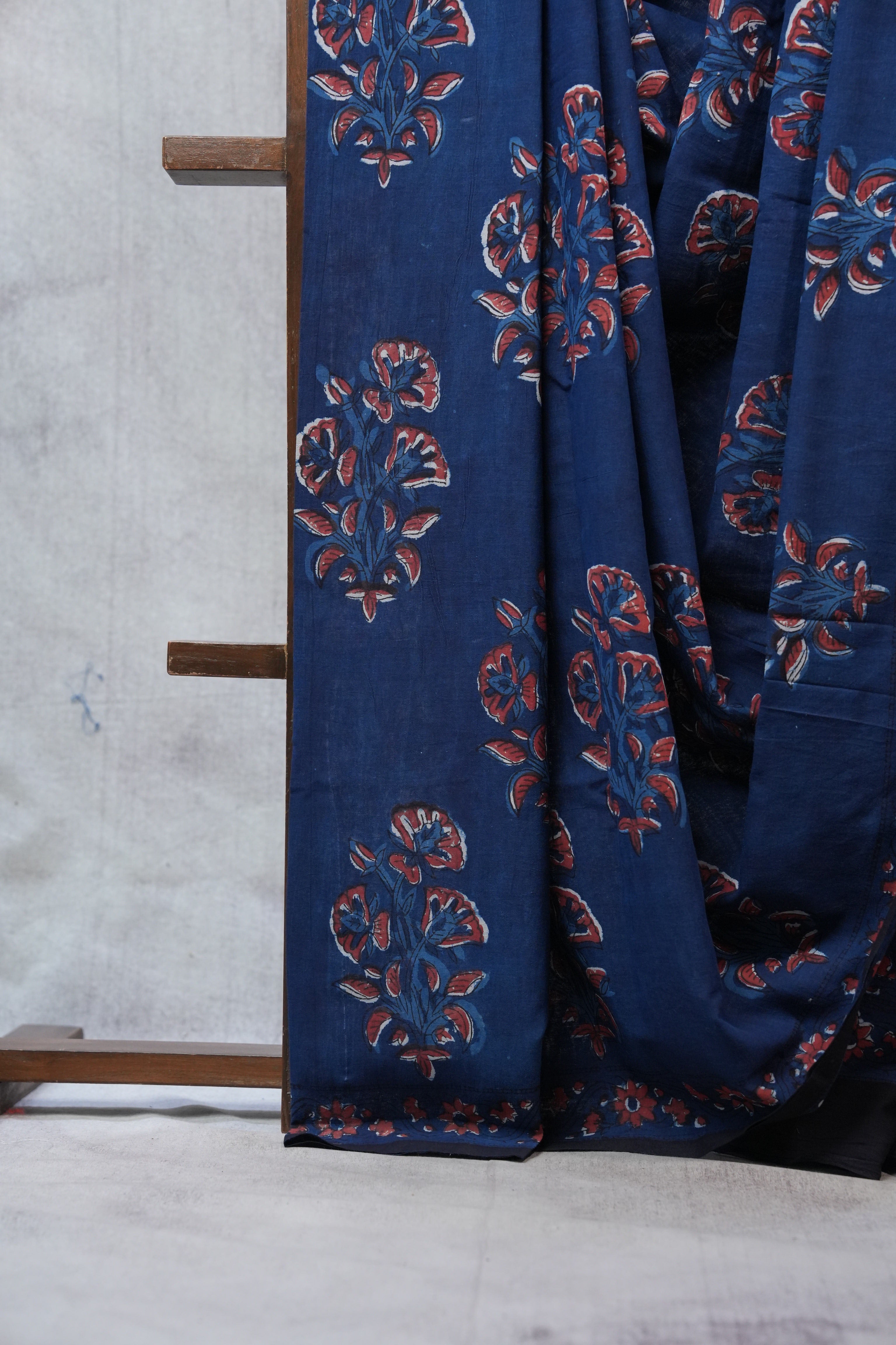Blue HBP Cotton Saree - SRBCS2504