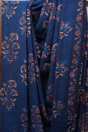 Blue HBP Cotton Saree - SRBCS2504