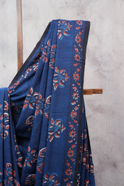 Blue HBP Cotton Saree - SRBCS2504