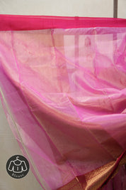 Pink Chanderi Tissue Silk Saree - SRPCTS354