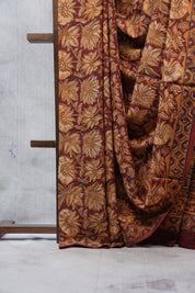 Maroon HBP Cotton Saree - SRMCS2507