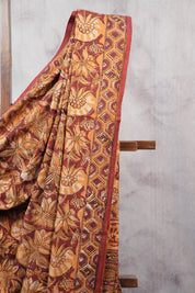 Maroon HBP Cotton Saree - SRMCS2507