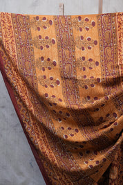 Maroon HBP Cotton Saree - SRMCS2507