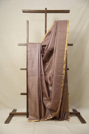 Light Brown Tussar Silk Saree - SRLBTSS1587