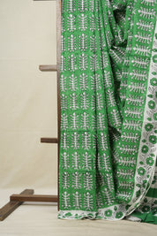 Green HBP Cotton Saree - SRGCS2907