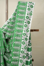 Green HBP Cotton Saree - SRGCS2907