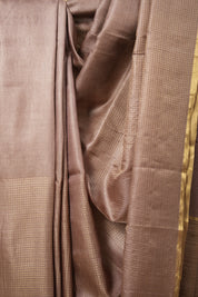 Light Brown Tussar Silk Saree - SRLBTSS1587