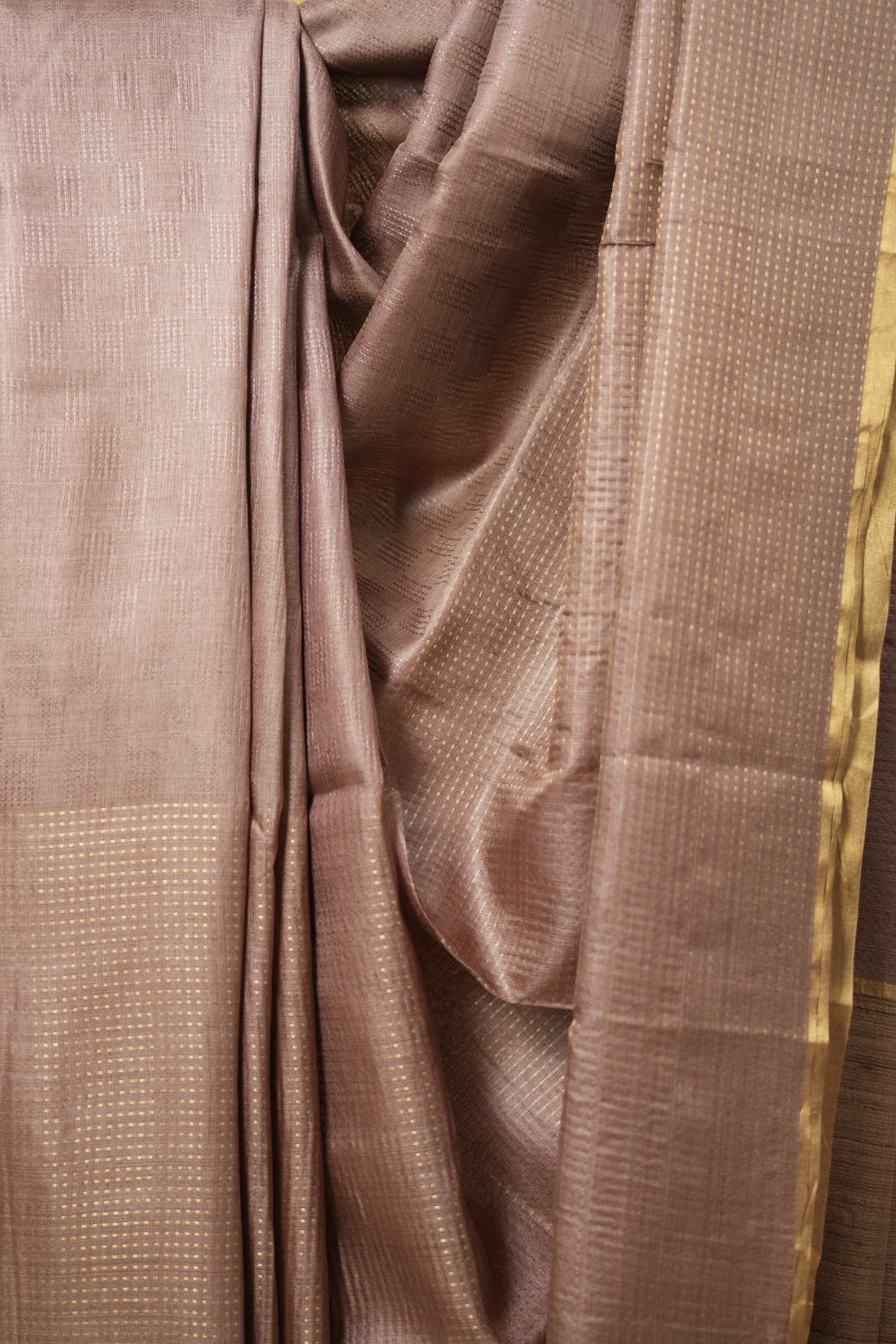 Light Brown Tussar Silk Saree - SRLBTSS1587