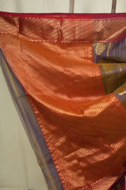 Dual Tone Purple Chanderi Tissue Silk Saree - SRDTPCTS369
