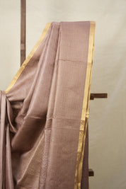 Light Brown Tussar Silk Saree - SRLBTSS1587