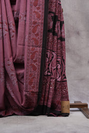 Dark Pink HBP Cotton Saree - SRDPCS2499