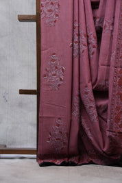 Dark Pink HBP Cotton Saree - SRDPCS2499