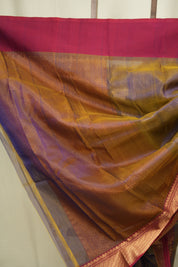 Dual Tone Purple Chanderi Tissue Silk Saree - SRDTPCTS369