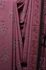 Dark Pink HBP Cotton Saree - SRDPCS2499