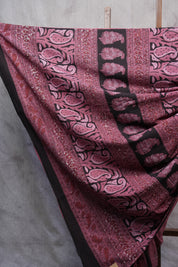 Dark Pink HBP Cotton Saree - SRDPCS2499