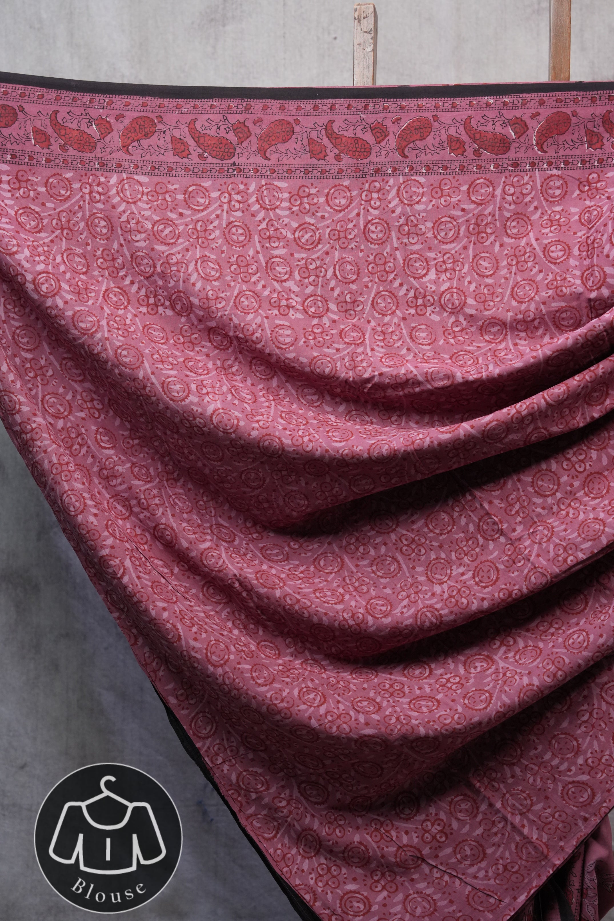 Dark Pink HBP Cotton Saree - SRDPCS2499