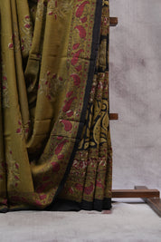 Green HBP Cotton Saree - SRGCS2500