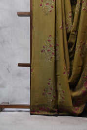 Green HBP Cotton Saree - SRGCS2500