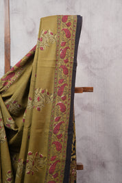 Green HBP Cotton Saree - SRGCS2500