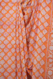 Orange HBP Cotton Saree - SROCS3713