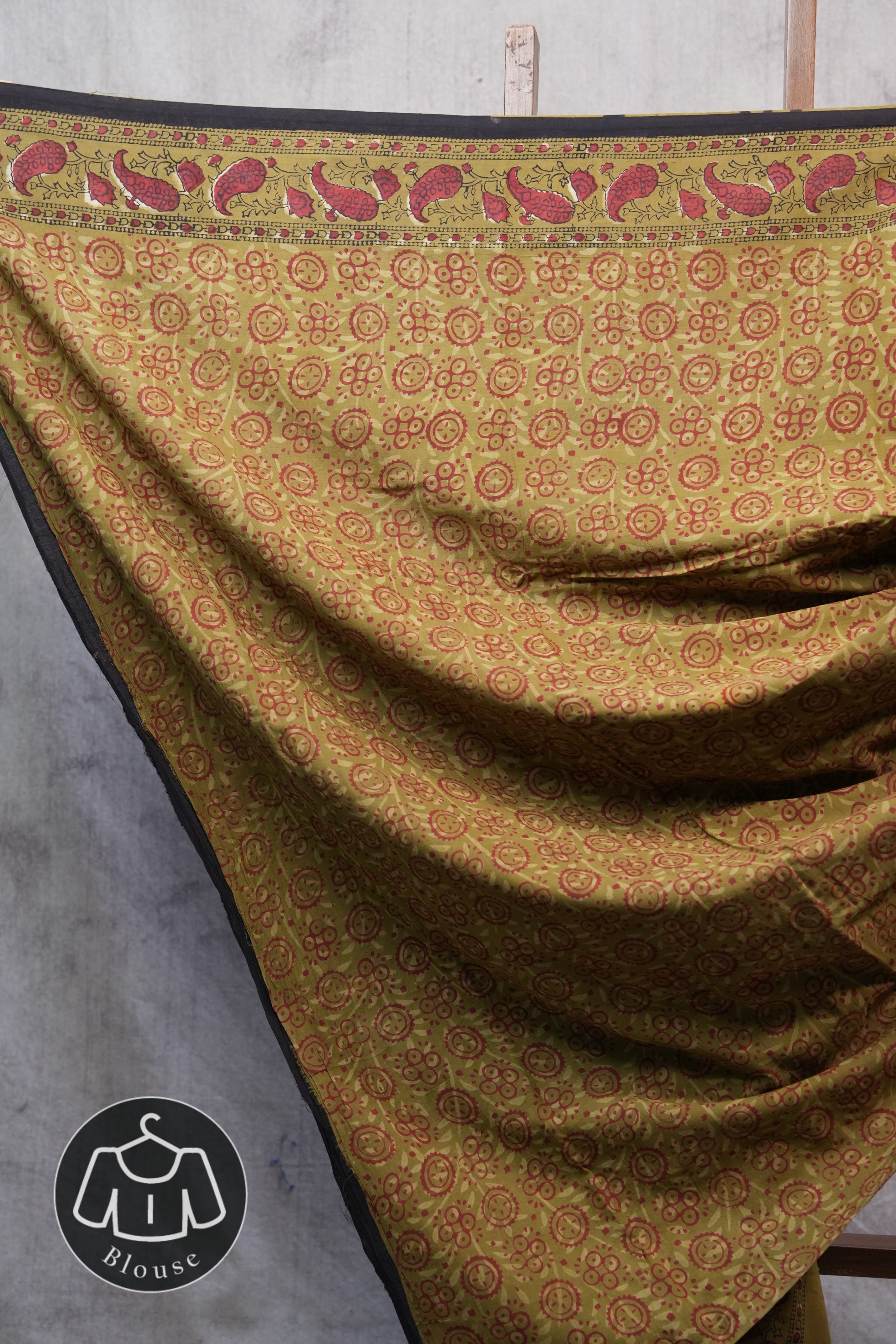 Green HBP Cotton Saree - SRGCS2500