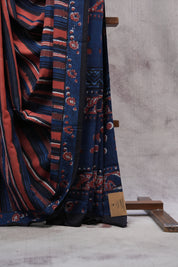 Multicolor HBP Cotton Saree - SRMCS2498
