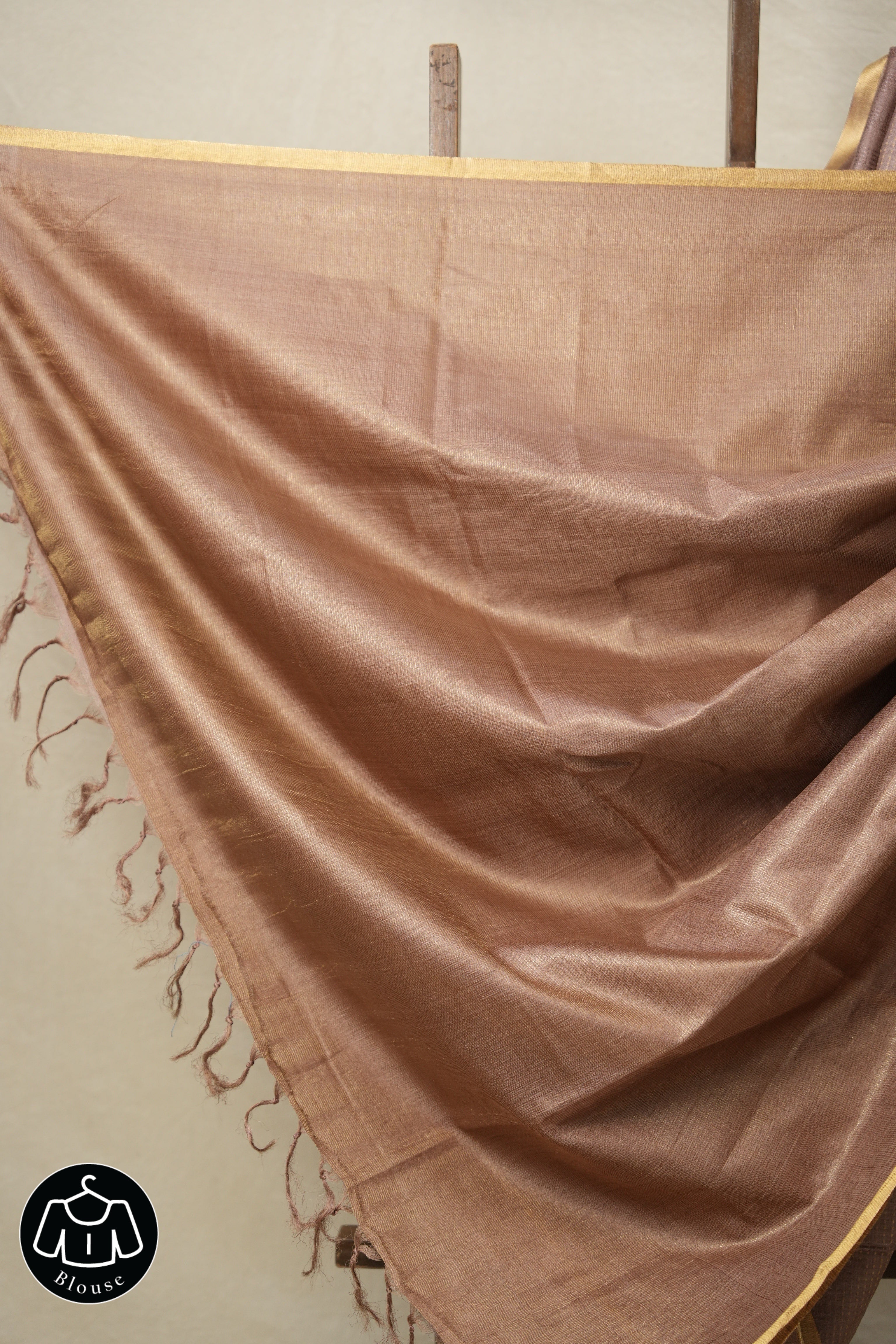 Light Brown Tussar Silk Saree - SRLBTSS1587