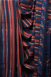 Multicolor HBP Cotton Saree - SRMCS2498