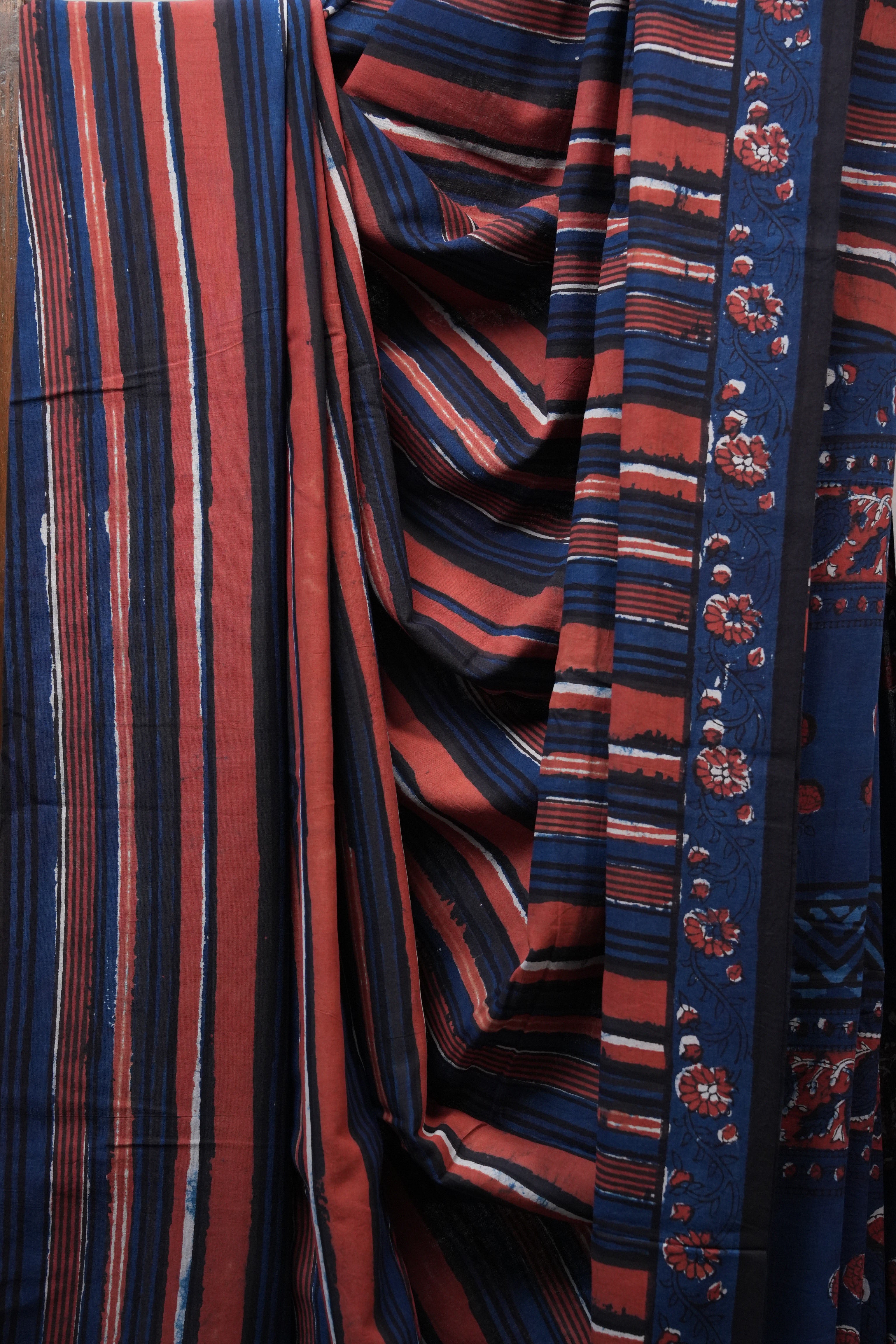 Multicolor HBP Cotton Saree - SRMCS2498