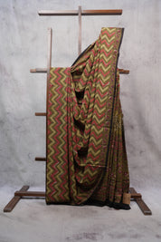 Green HBP Cotton Saree - SRGCS2497
