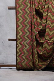 Green HBP Cotton Saree - SRGCS2497