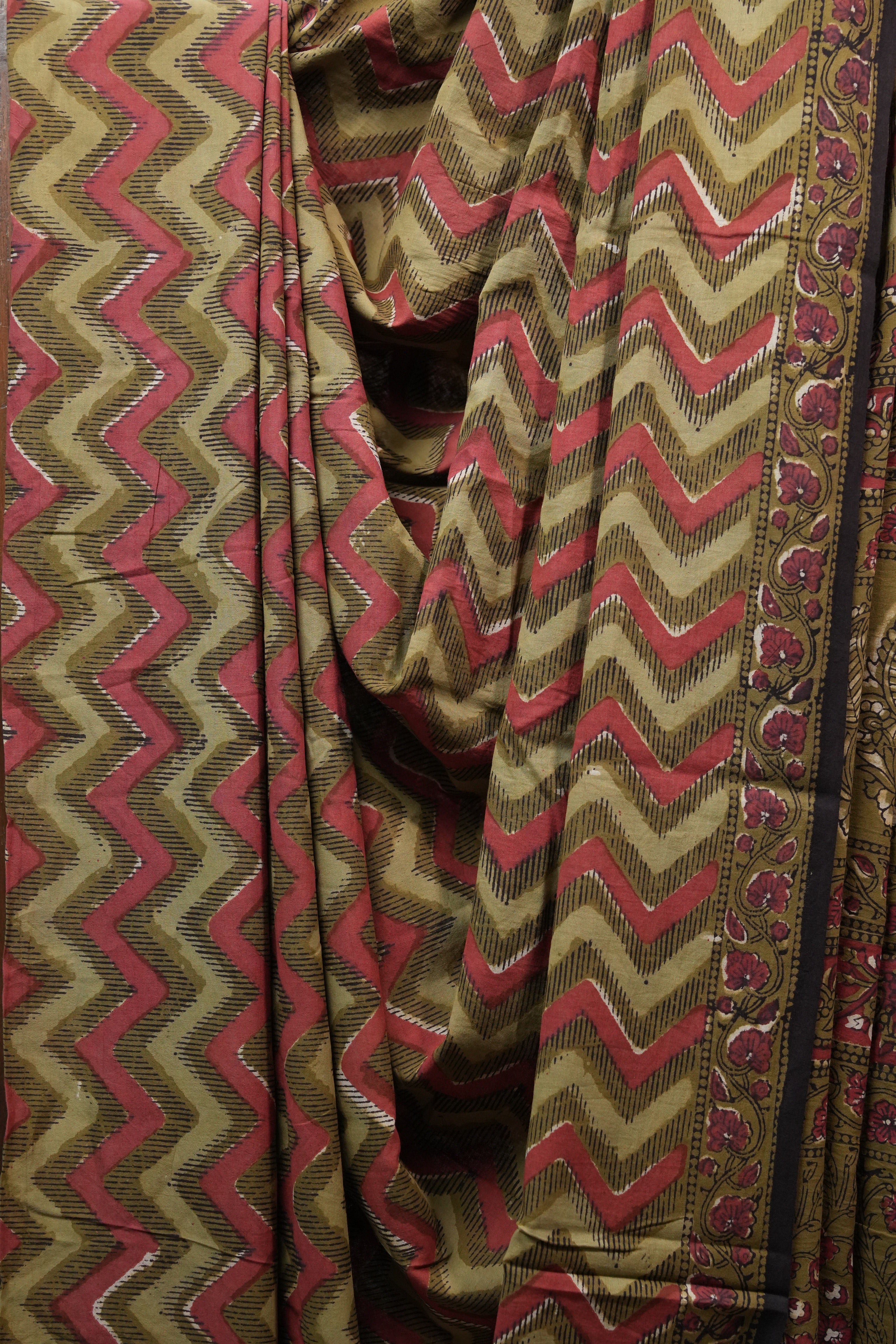 Green HBP Cotton Saree - SRGCS2497