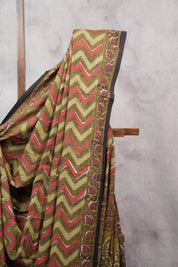 Green HBP Cotton Saree - SRGCS2497