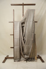 Sage Green Tussar Silk Saree - SRSGTSS1588