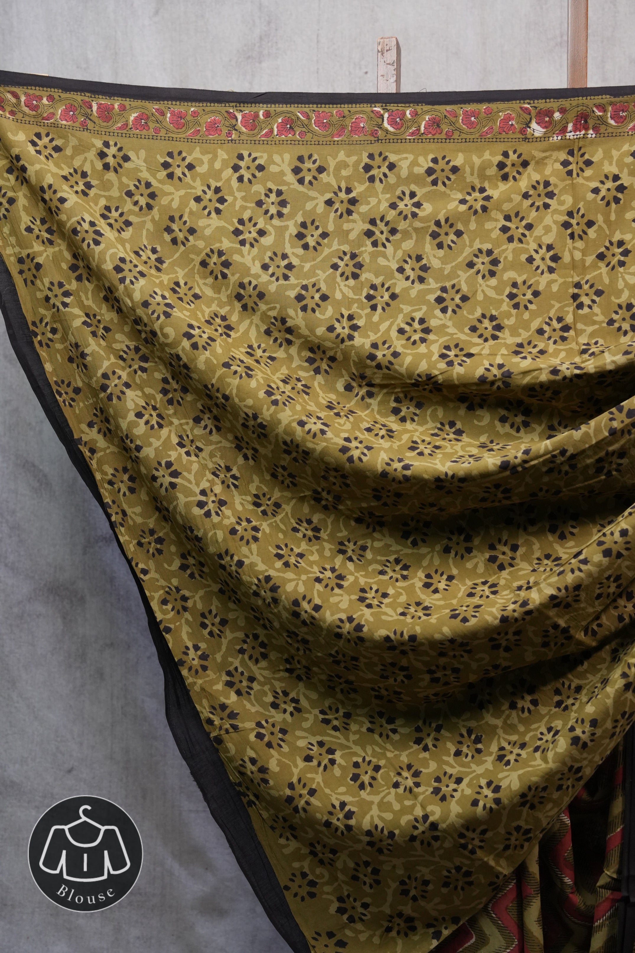 Green HBP Cotton Saree - SRGCS2497