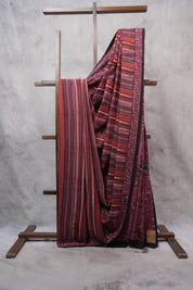 Multicolor HBP Cotton Saree - SRMCS2496