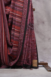 Multicolor HBP Cotton Saree - SRMCS2496