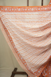 Orange HBP Cotton Saree - SROCS3713